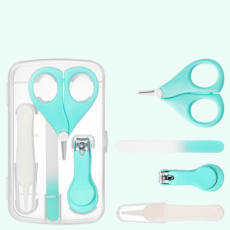 Lovely Tool Baby Nail File Combination Set Baby Nail Clipper Four-Piece Set Baby Safety Nail Clipper