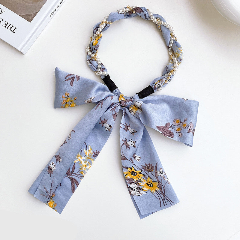 Spring Streamer Headband Sen Tie Bow Hair Tie Hairpin