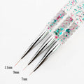 Nail Art Drawing Pen 3Pcs Set Transparent Sequined Pole 3Pcs Nail Art Tools Wholesale