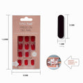 Vivi Finished Nail Piece Pure Color Nail Piece Monochrome Nail Patch