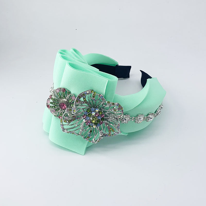 Fashion Folding Sponge Fabric Diamond Headband