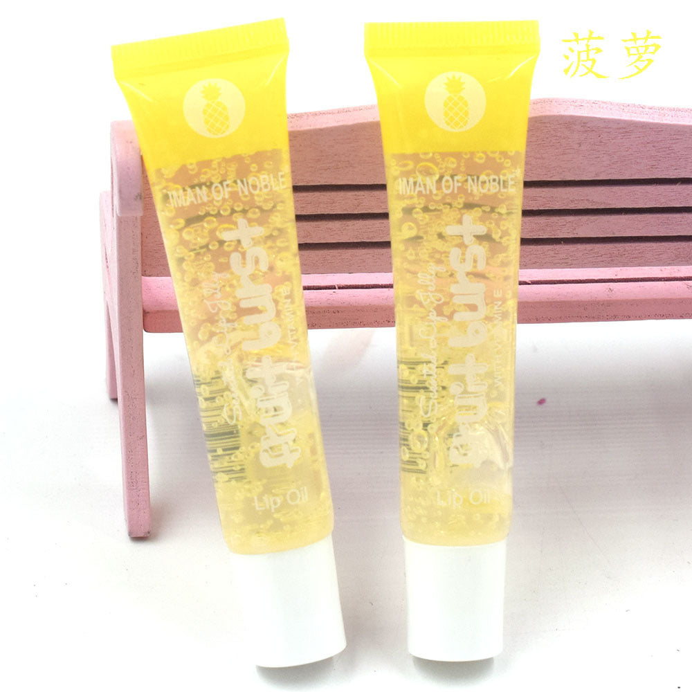 Fruit Bubble Transparent Hose Colorless Moisturizing Lip Oil Lip Honey 18Ml