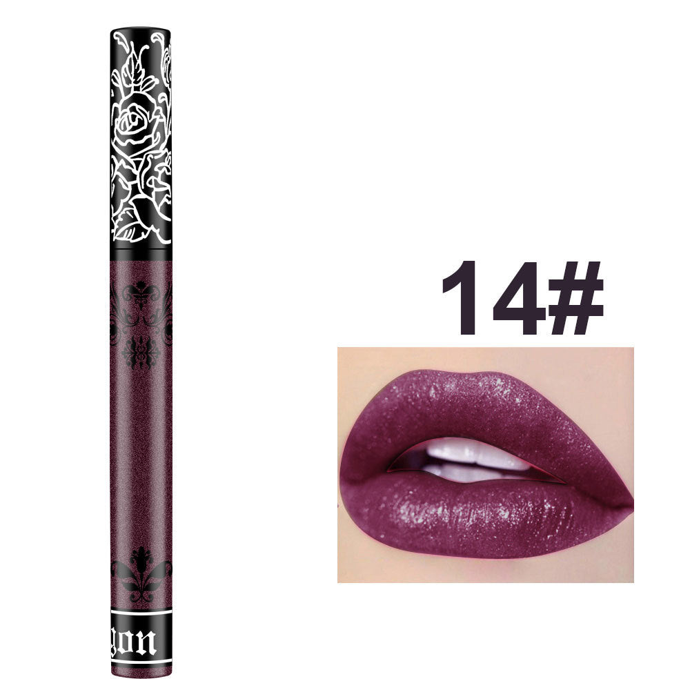 Tattoo Matte Velvet Lip Gloss Waterproof Non-Marking Dip Cup Lip
