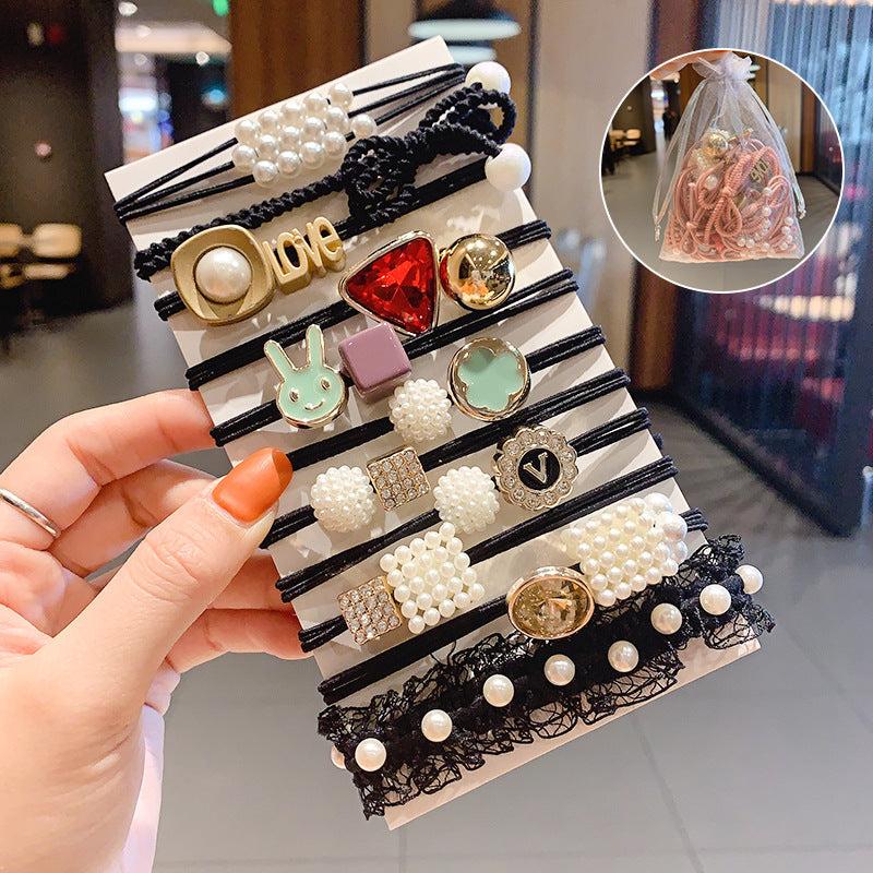 Mori Rubber Band Tie Head Korean Leather Case Hair Rope Simple Temperament Cute Head Rope