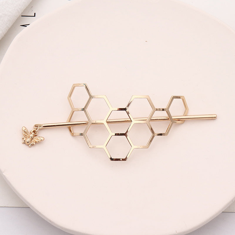 Geometric Metal Hairpin, Simple Modern Hairpin