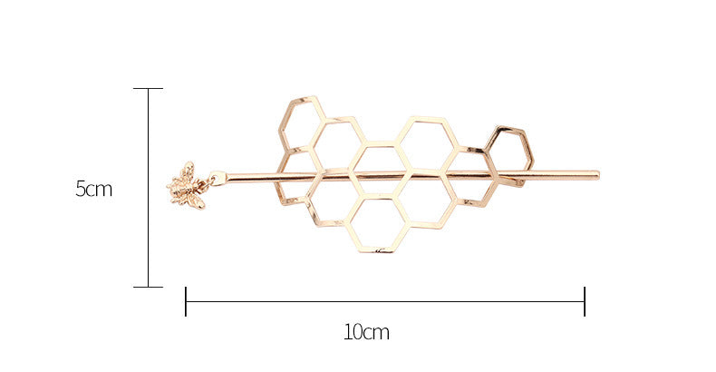 Geometric Metal Hairpin, Simple Modern Hairpin