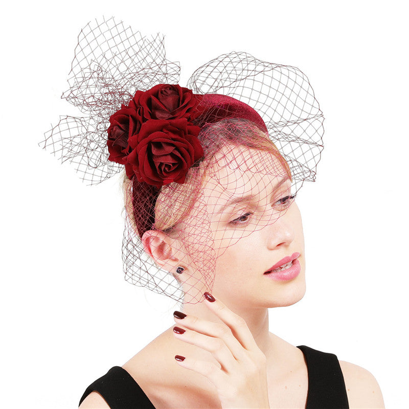 Birthday Party Banquet Ladies Hair Accessories Bride Retro Headdress