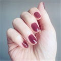 Round Head Jelly Light Purple Nail Art Ultra-thin Fake Nail Patch Finished Product