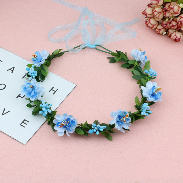 Mori Girl Wreath Headdress Handmade Bandage Hair Accessories