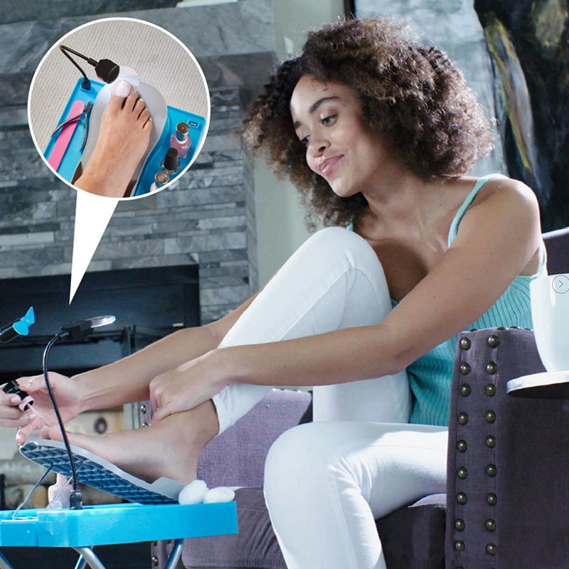 Home Nail Pedal With Lamp Nail Stand Manicure Nail Art With Fan