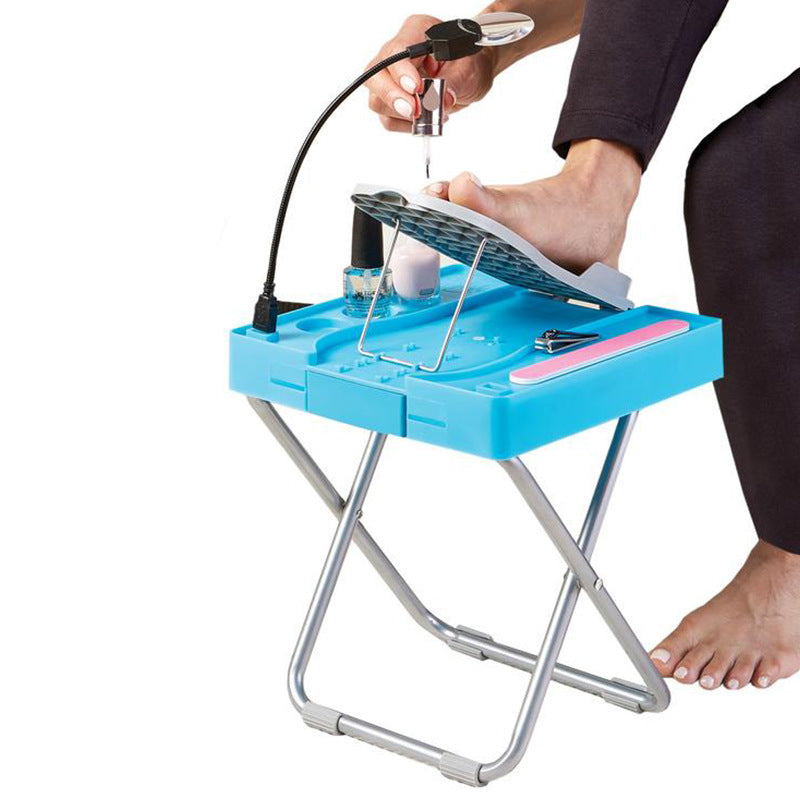 Home Nail Pedal With Lamp Nail Stand Manicure Nail Art With Fan