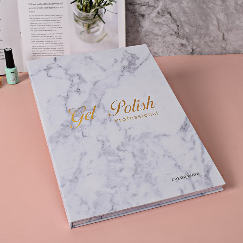 Gel Polish Nail Color Card Book Nail Polish Glue Model Book Inlaid Pattern