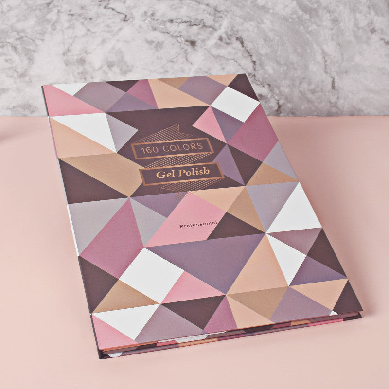 Gel Polish Nail Color Card Book Nail Polish Glue Model Book Inlaid Pattern