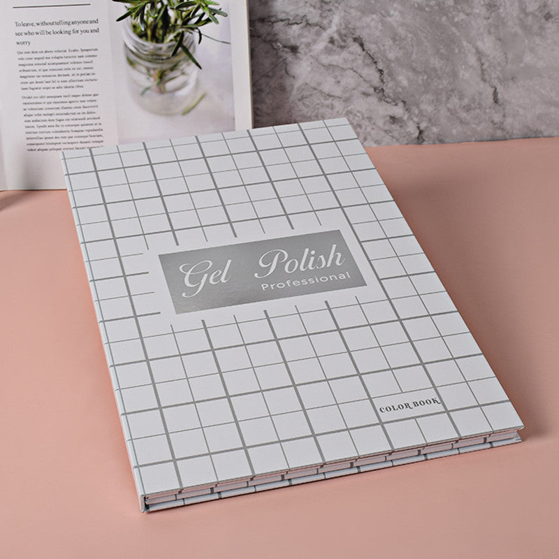 Gel Polish Nail Color Card Book Nail Polish Glue Model Book Inlaid Pattern