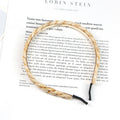Spring And Summer New Style Headband Color Resin Chain Headband Hairpin Foreign Trade Original Single Chain Headband