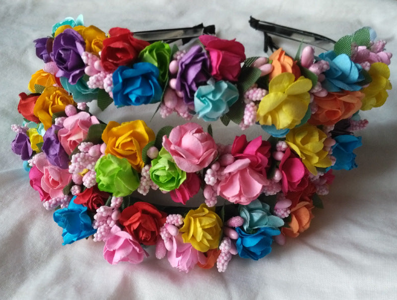 Flower Clusters Of Colored Flowers