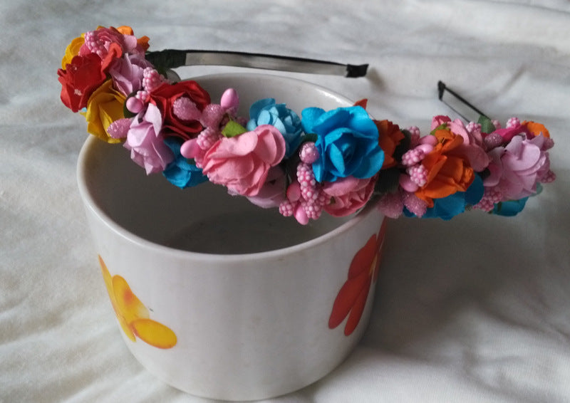 Flower Clusters Of Colored Flowers