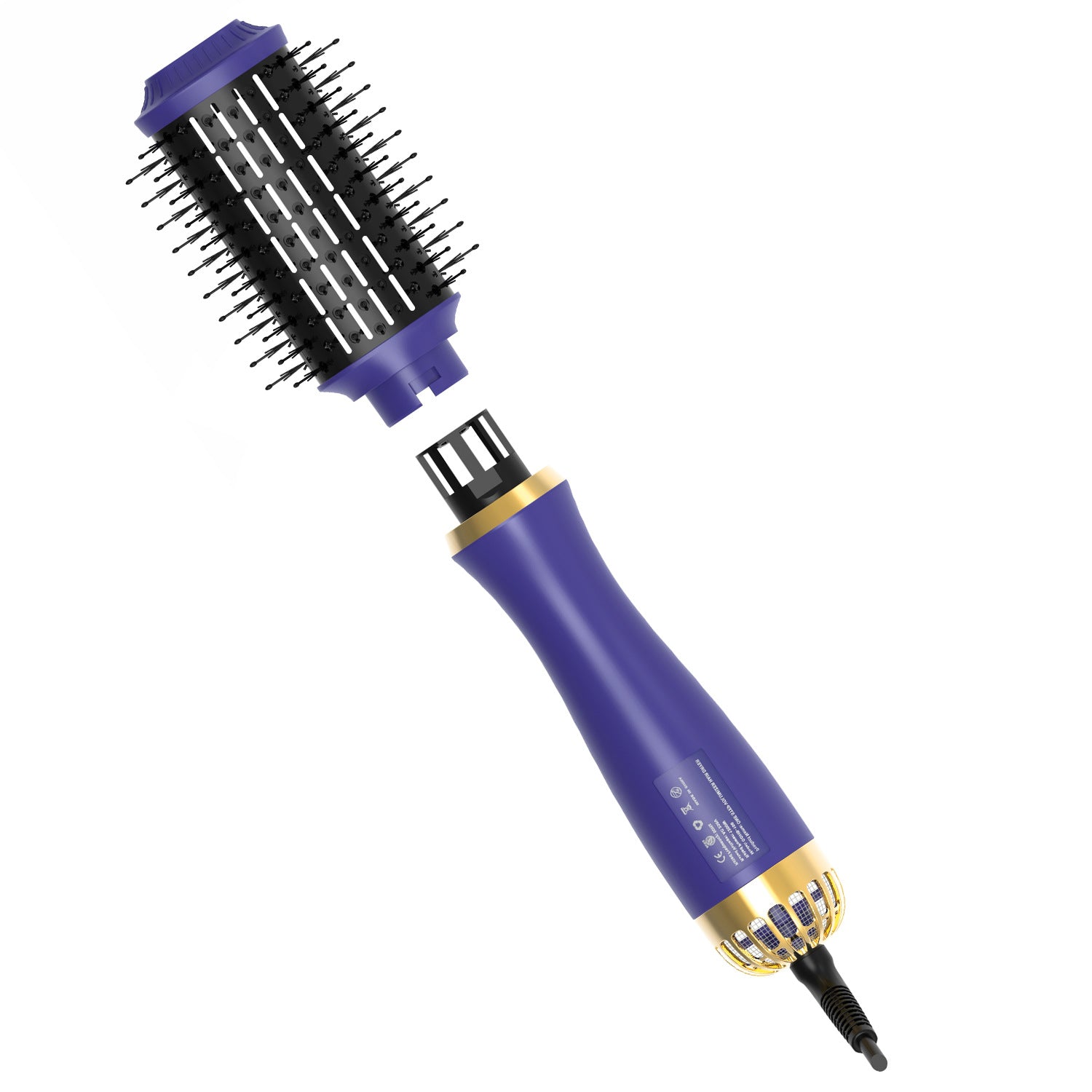 Cross Border New 1200W Detachable Head Hot Air Comb Multifunctional 5 In 1 Mini Compact Shape Comb Negative Ion Comb