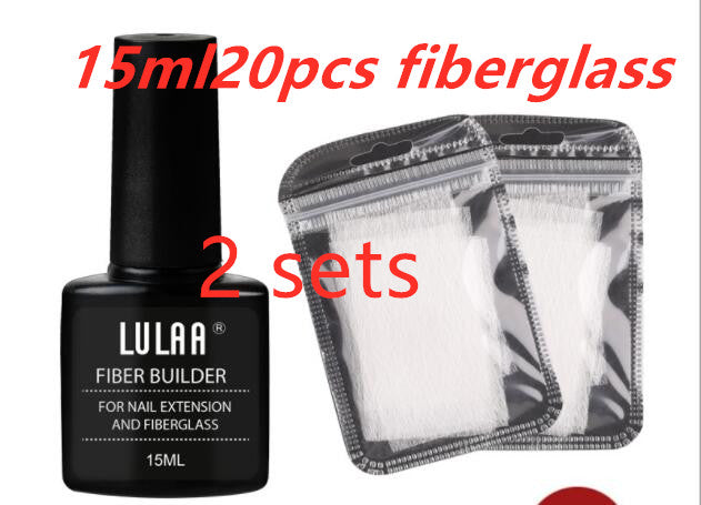 Lulaa Nail Extension Fiber Set Nail Extension Gel Repair Liquid Paper-free Support Sheet
