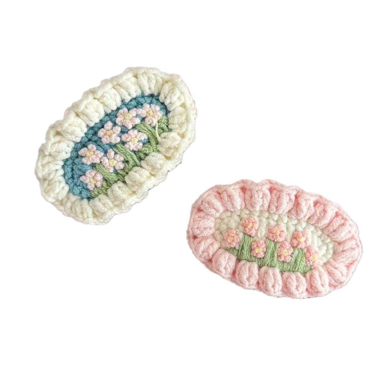 Cute Flower Wool Knitted Headdress