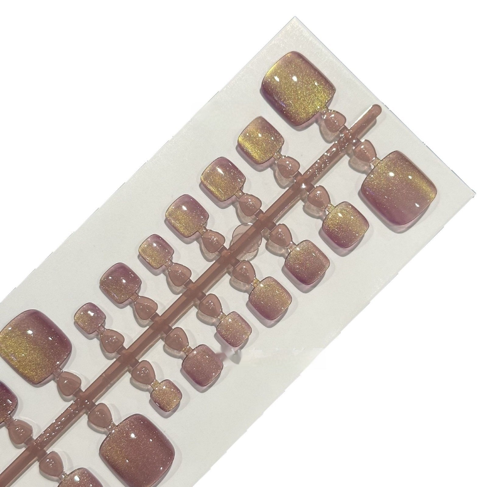 Aurora Starry Sky Cat's Eye Foot Nail Tip Points