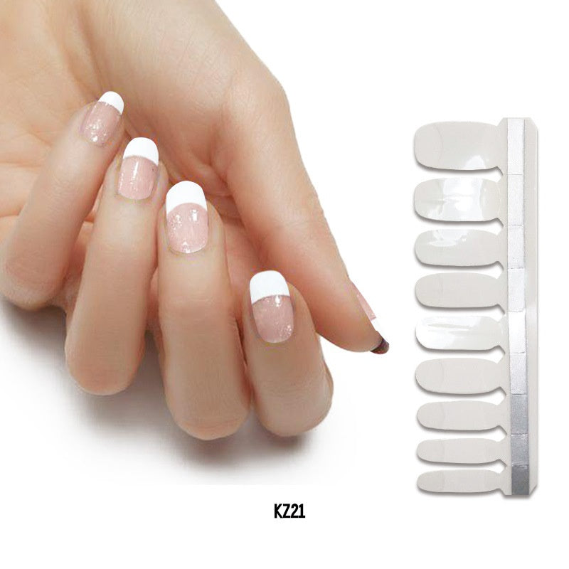 Applique Pearl gloss nail polish film nail sticker