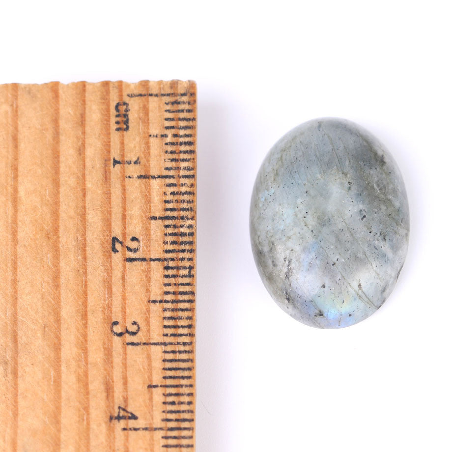 Gemstone Labradorite cabochon flat bottom ring face