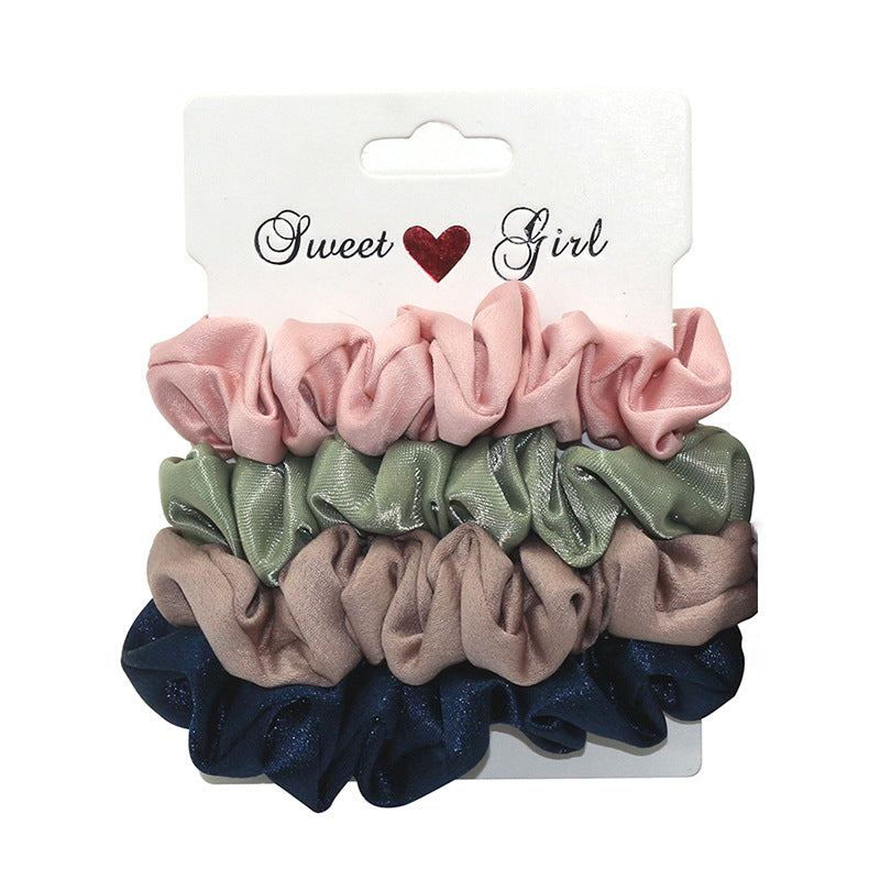 Flannel large intestine hair ring set