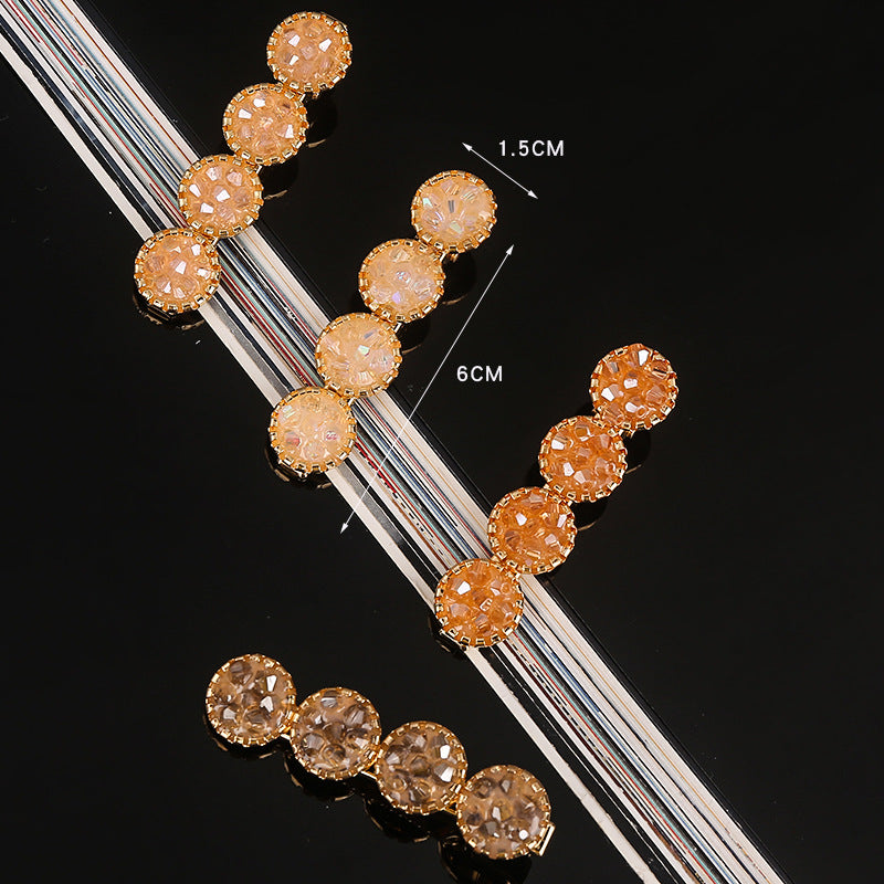 Rhinestone alloy word clip