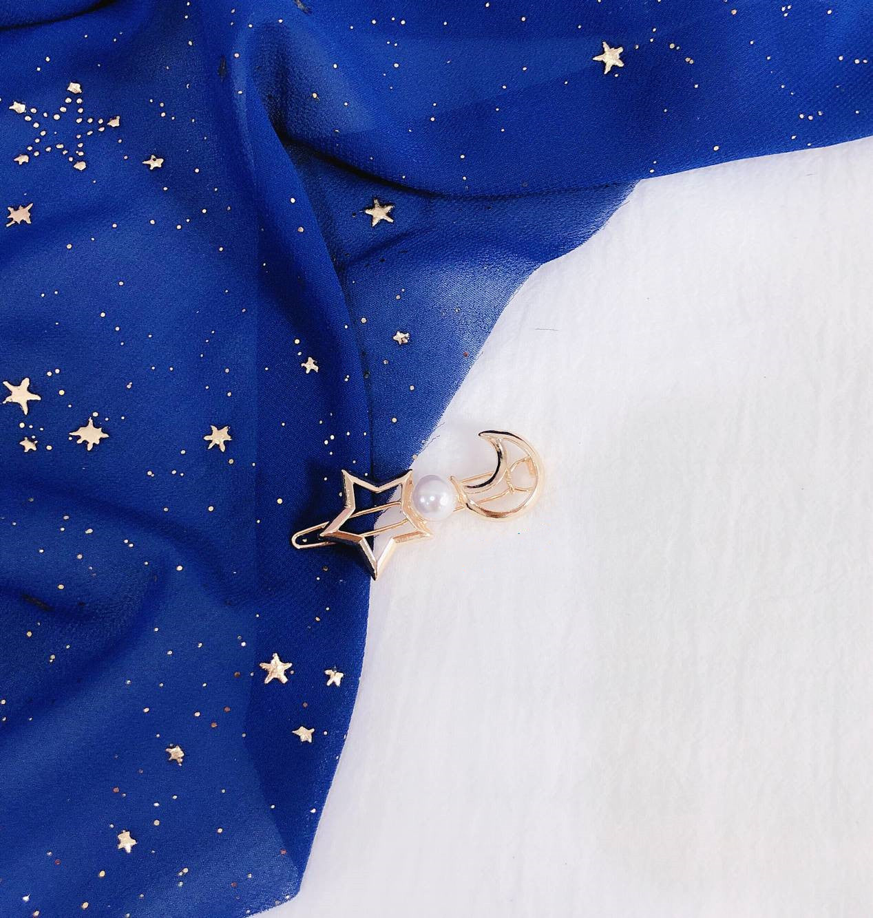 Student Moon Star Hair Accessories Bangs Clip