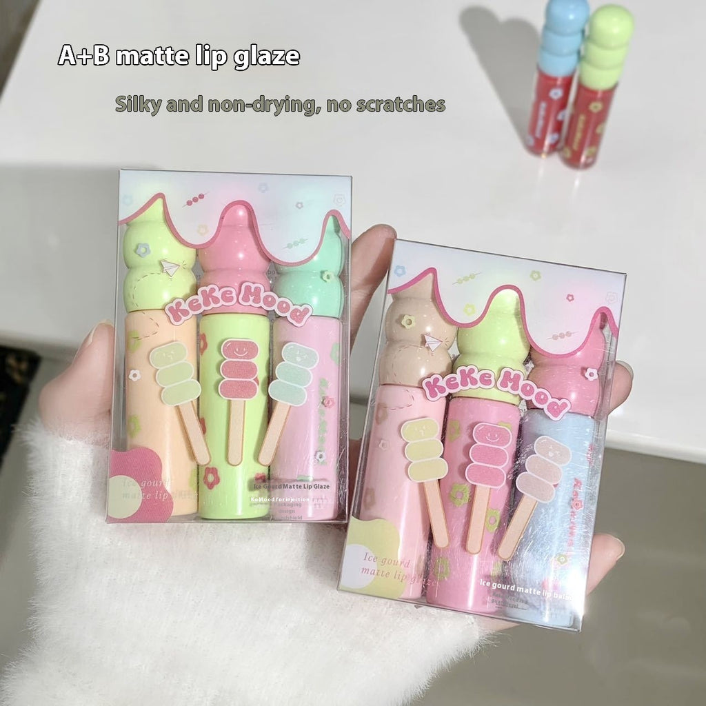 Sugar Coating Ice Sucker Mirror Lip Paint Moisturizing Water Gloss