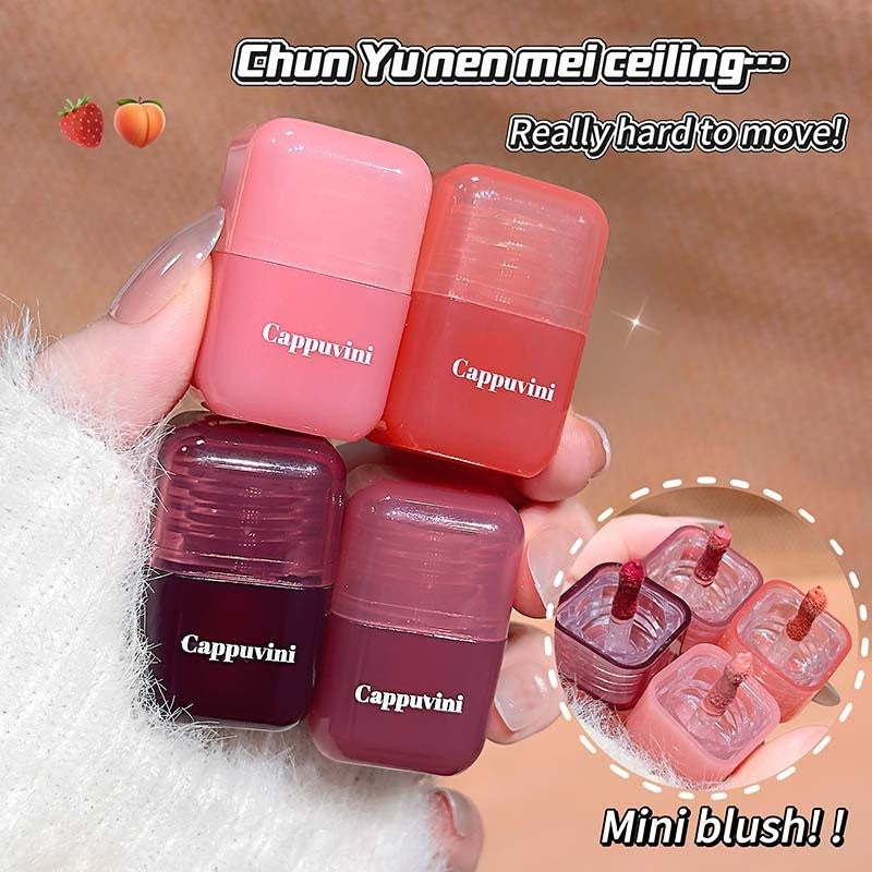 Cappuvini Mini Sweet Face Ice-Translucent Nude Moisturizing Natural Radiance Blush Liquid