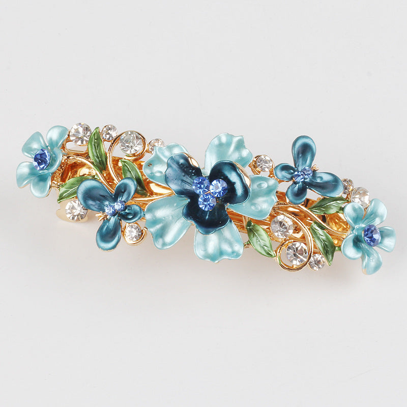 Crystal Painted Plum Hair Accessories
