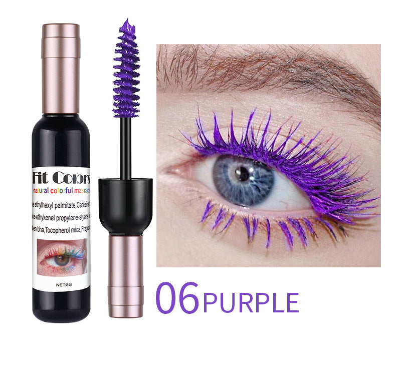 Halloween Stage Long, Thick, Wine-Red, Multi-Colored Mascara
