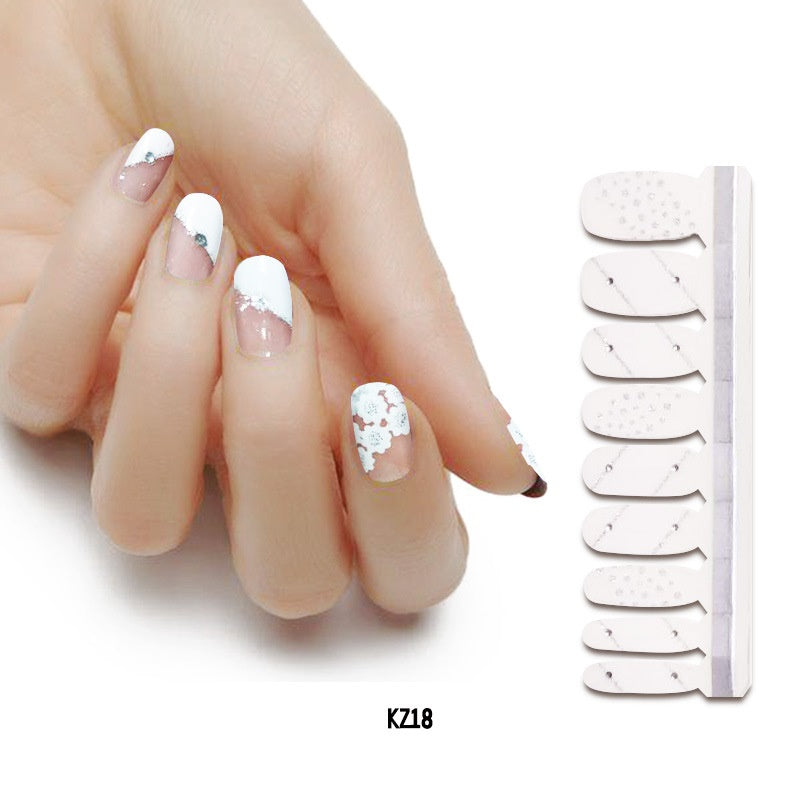 Applique Pearl gloss nail polish film nail sticker