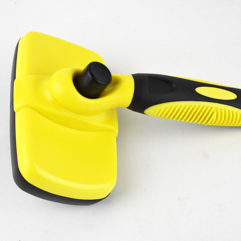 Automatic Pet Hair-pushing Comb Push-type Telescopic Needle Comb For Dogs