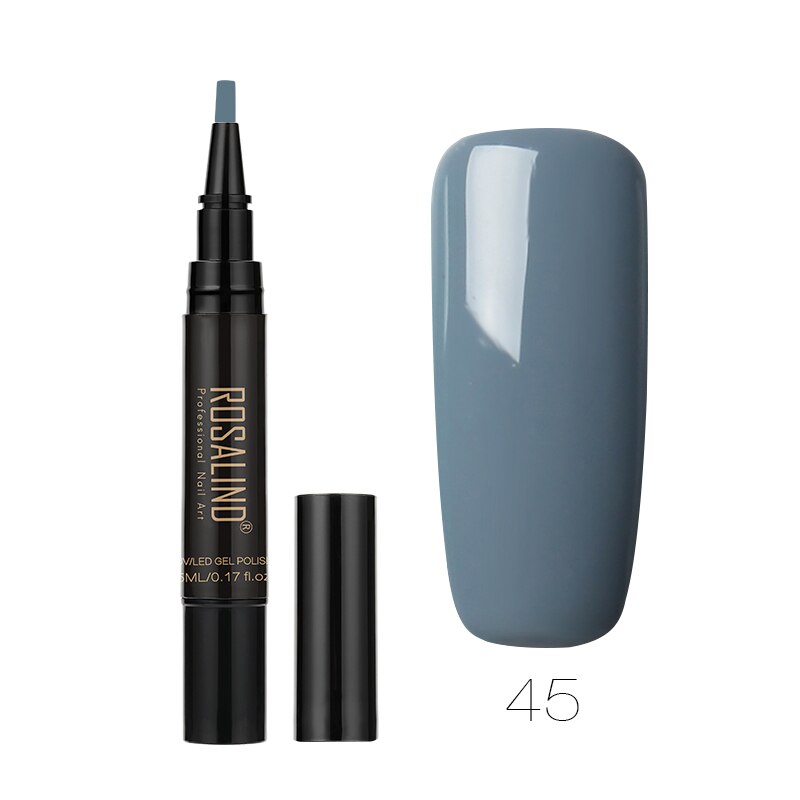 Rosalind 5ml Solid Color Nail Art Pen Nail Glue for Nail Art