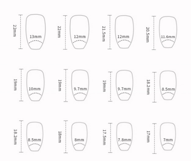 Fashion Solid Color Girl Nail Sticker