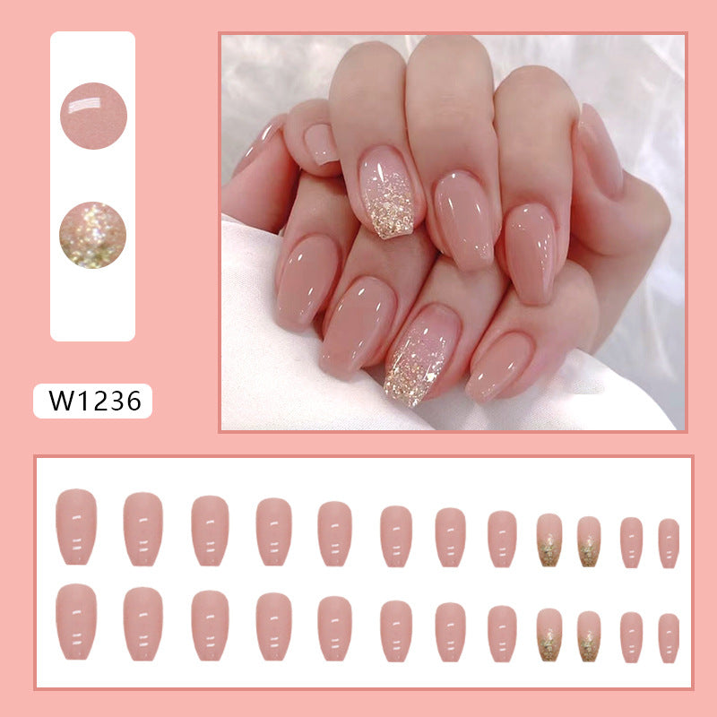 Fashion Solid Color Girl Nail Sticker