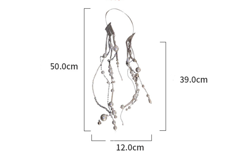 Pearl Crystal Bead Tassel Headband Is Sweet