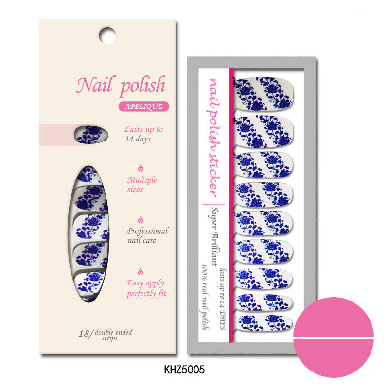 Applique Pearl gloss nail polish film nail sticker