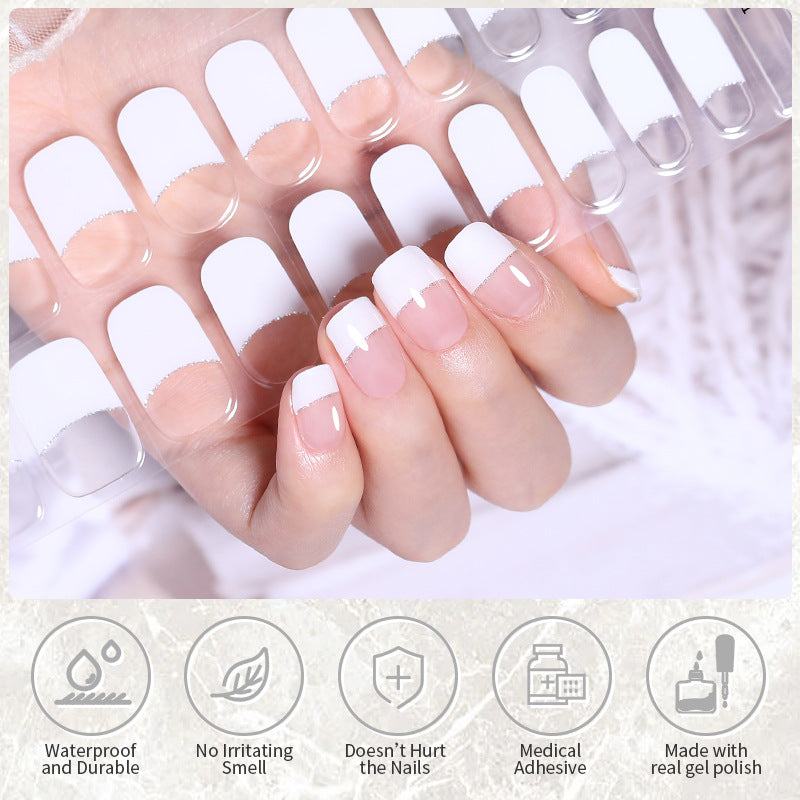 Harunouta Semi-curing French Gel Nail Stickers