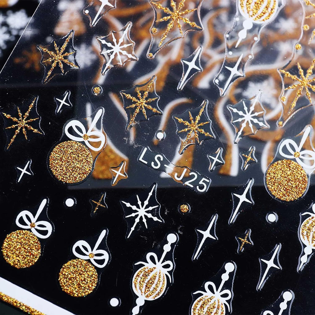 Nail Stickers Winter Snowflake Elk Christmas