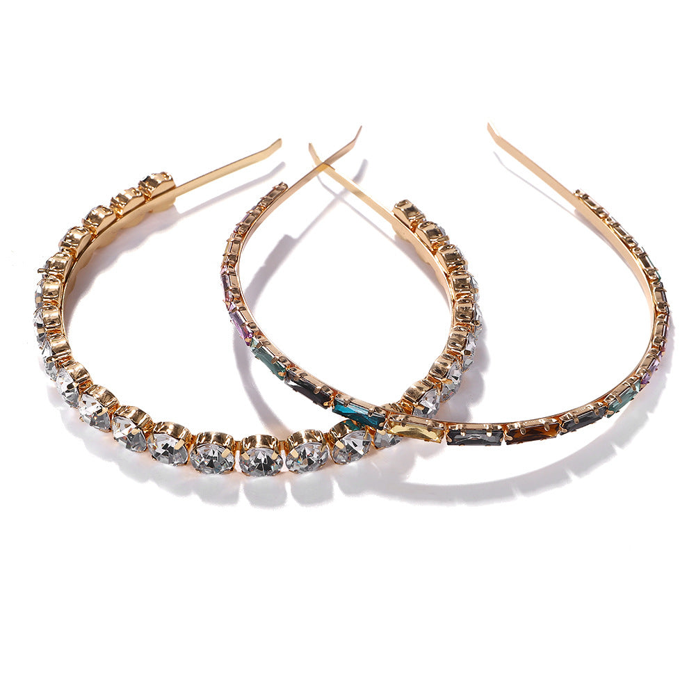 New Popular Geometric Crystal Luxury Bridal Headwear