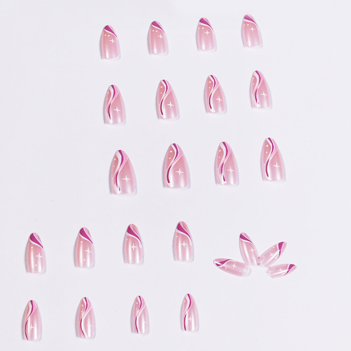 Wave Minimalist Series Pointed Wearing Nail Products