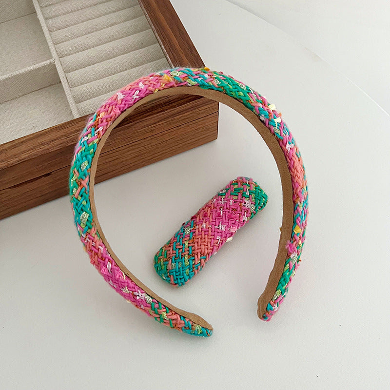 Retro Debutante Style Knotted Hair Hoop All-match Outing Barrettes BB Clip Hairpin