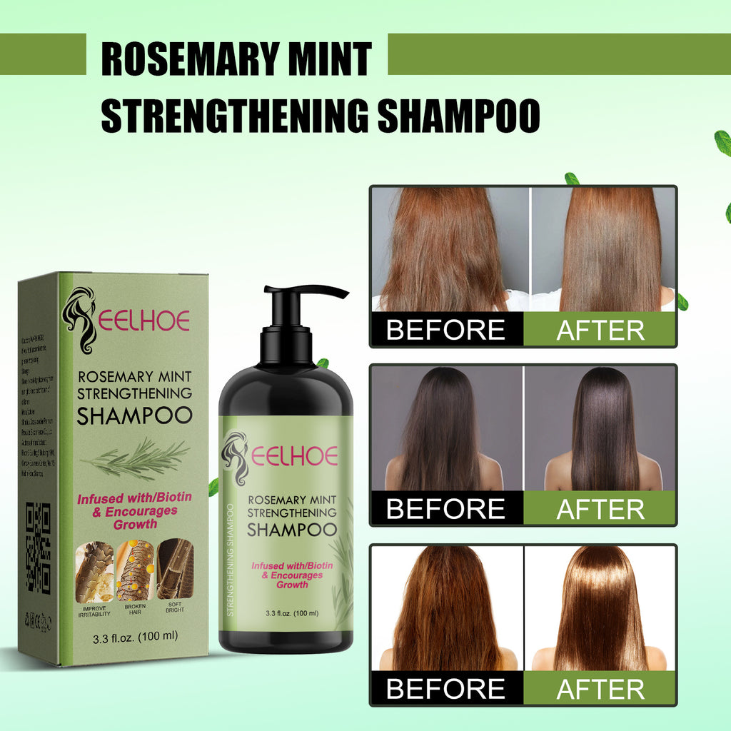 Eelhoe Rosemary Mint Shampoo Moisturizing Supple Hair Repair Dry Frizz Refreshing Shampoo Hair Care
