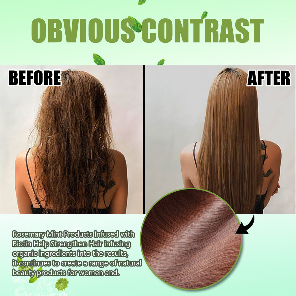 Eelhoe Rosemary Mint Shampoo Moisturizing Supple Hair Repair Dry Frizz Refreshing Shampoo Hair Care