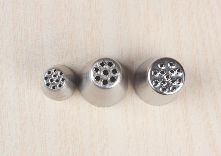 Stainless steel cream flower mouth
