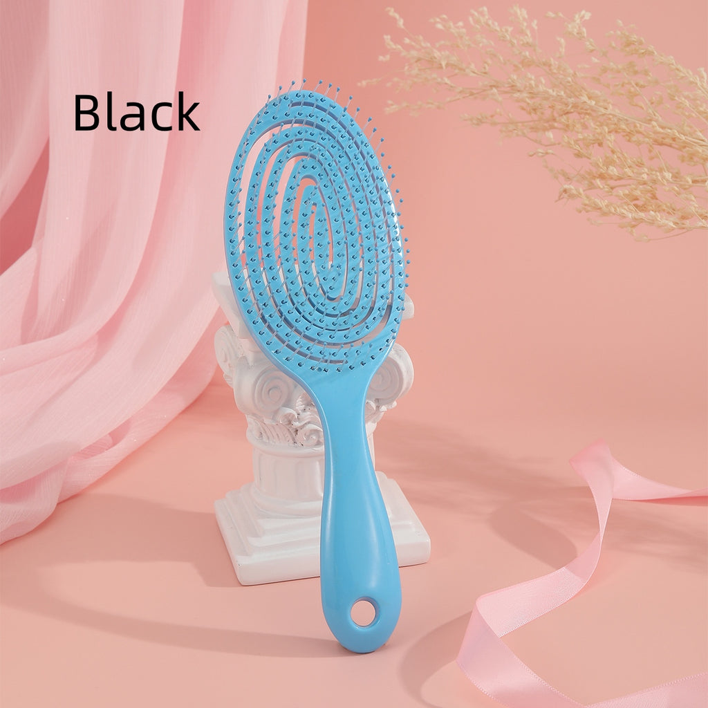 Hollow Hair Handheld Candy Color Dry Comb
